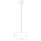 Z-Lite Counterpoint Pendant, 1-Light, 12 In.W x 7.25 In.H, Matte Black/White 495P12-MB - alternate 3